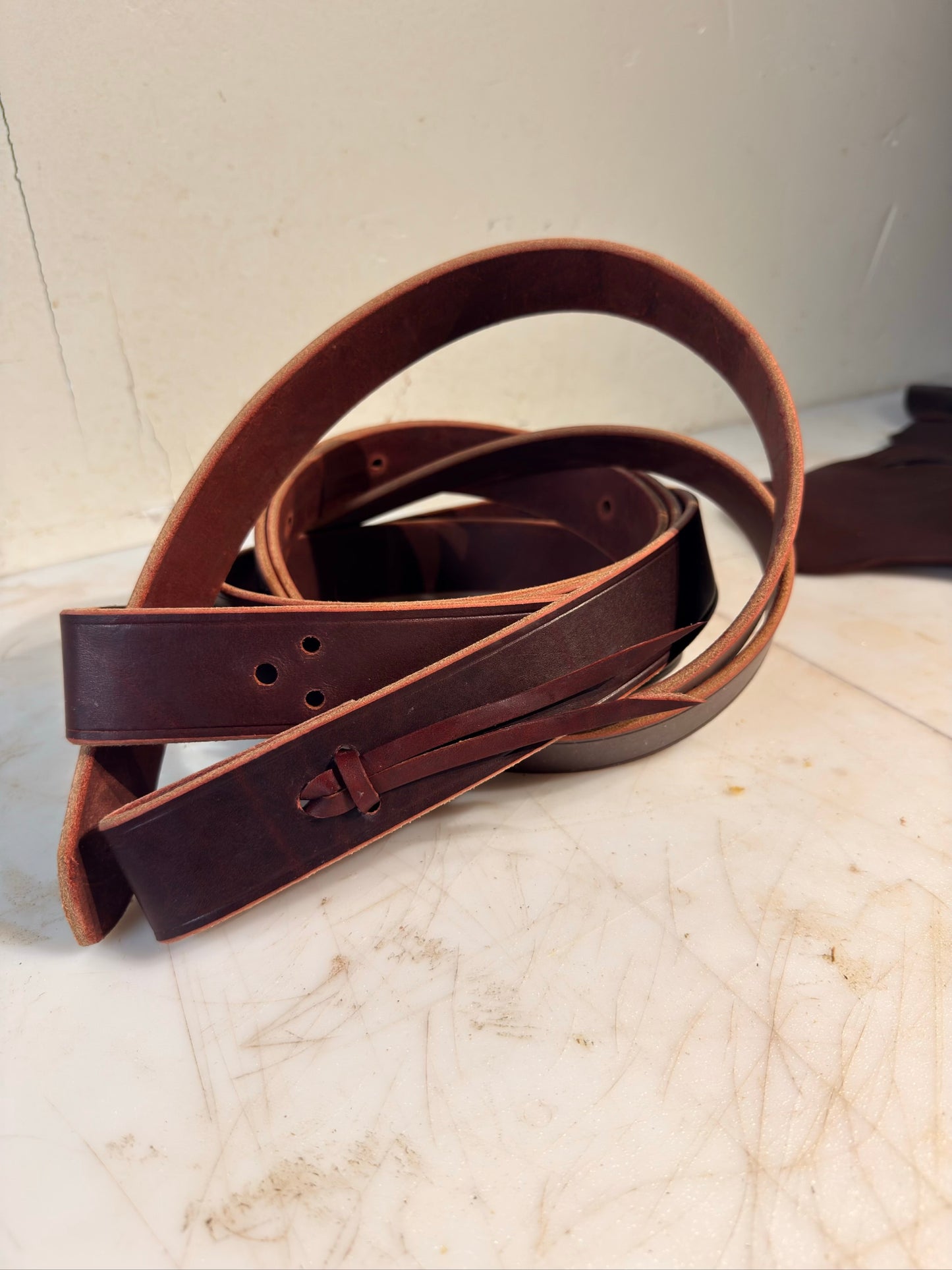 Premium Saddle latigo Set